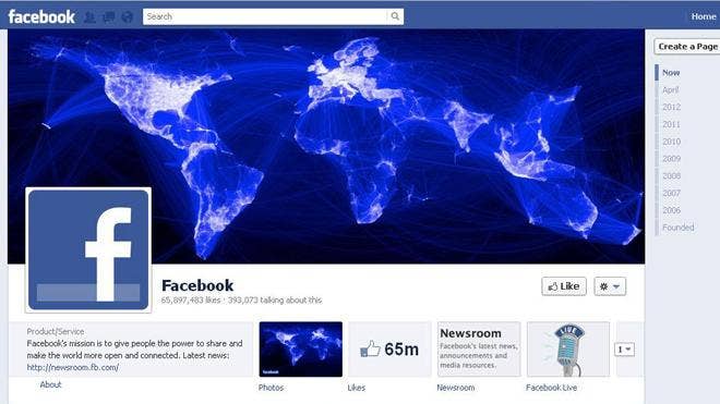 Facebook on Facebook.JPG